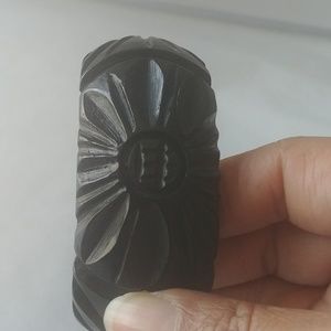 Black Embossed Bracelet